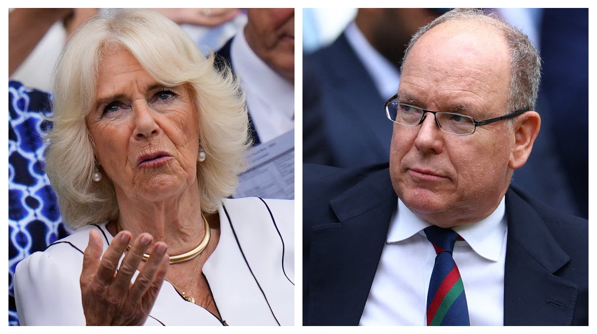 Dronning Camilla og fyrst Albert til Wimbledon. 
