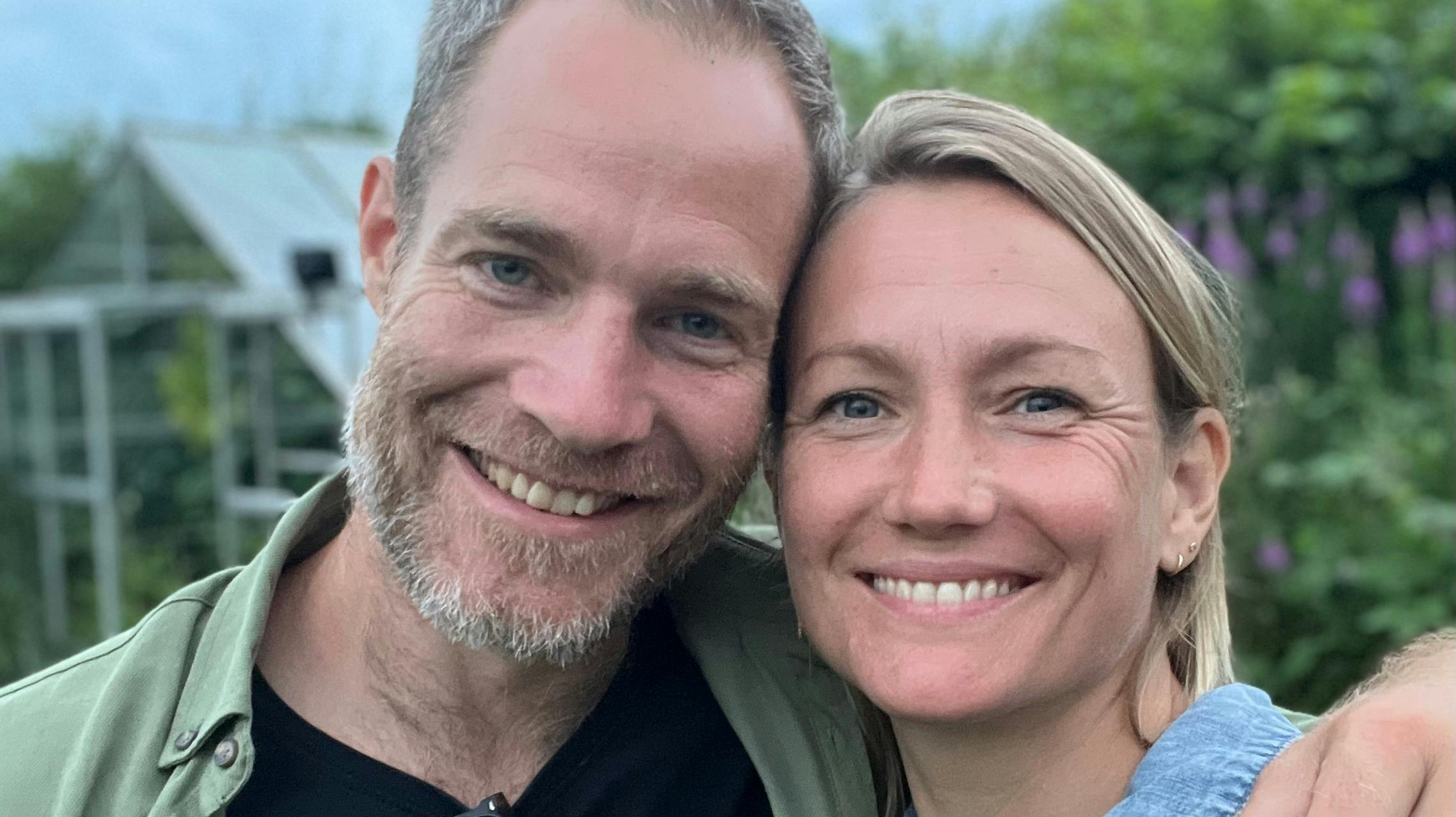 Sara Lygum og kæresten Jonas.