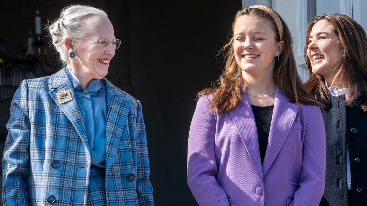 Dronning Margrethe, prinsesse Isabella og kronprinsesse Mary