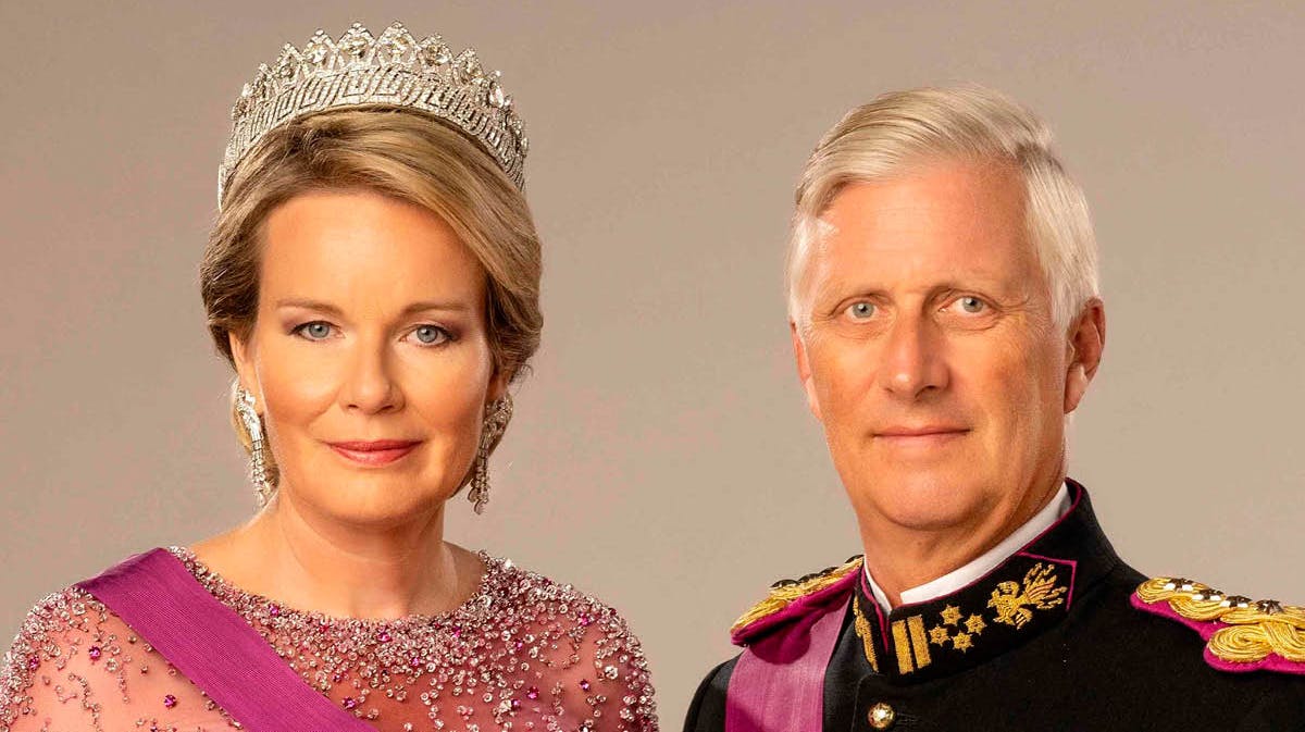 Dronning Mathilde og kong Philippe.