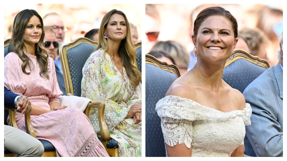 Prinsesse Sofia, prinsesse Madeleine og kronprinsesse Victoria
