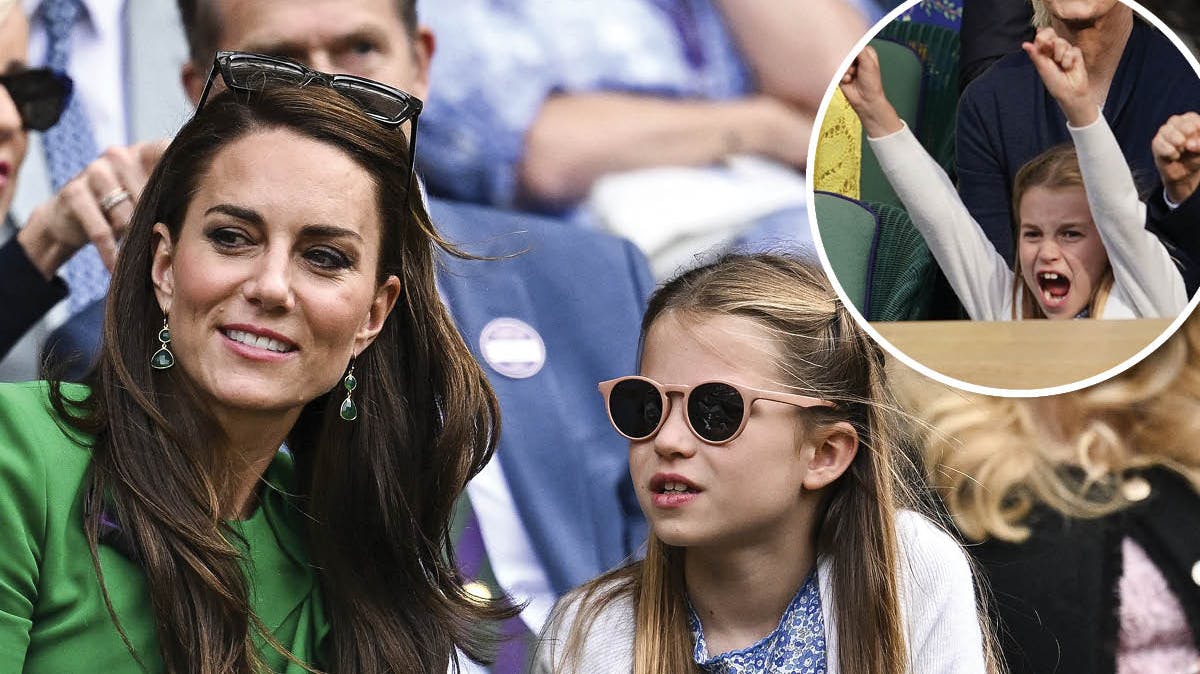 Prinsesse Kate og prinsesse Charlotte til Wimbledon. 