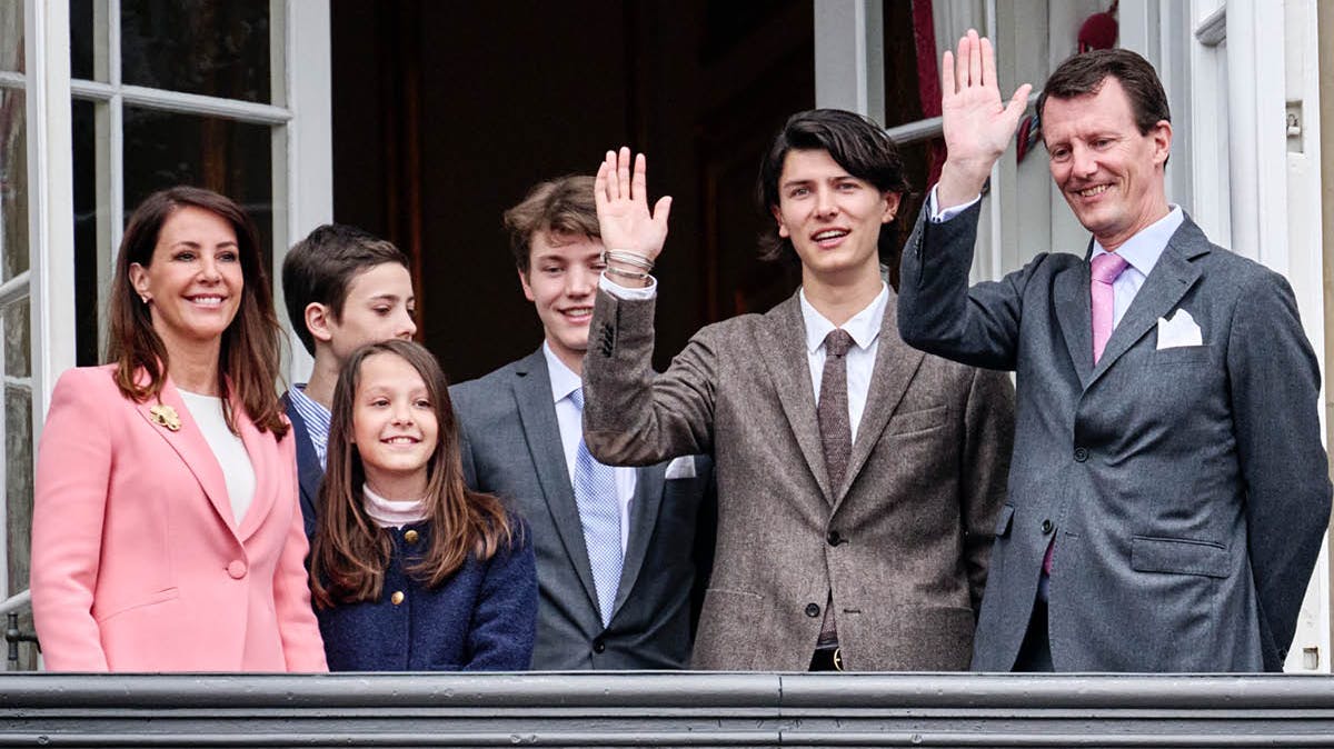 Prins Joachim og familien. 