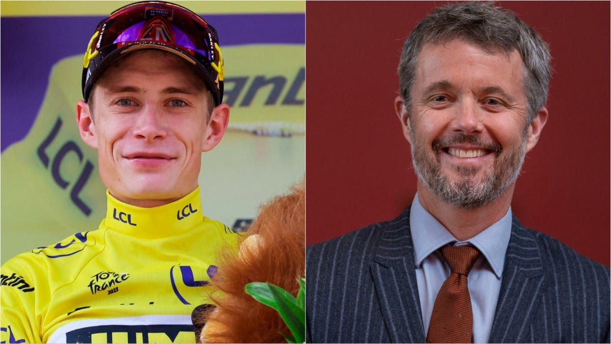 Jonas Vingegaard og kronprins Frederik