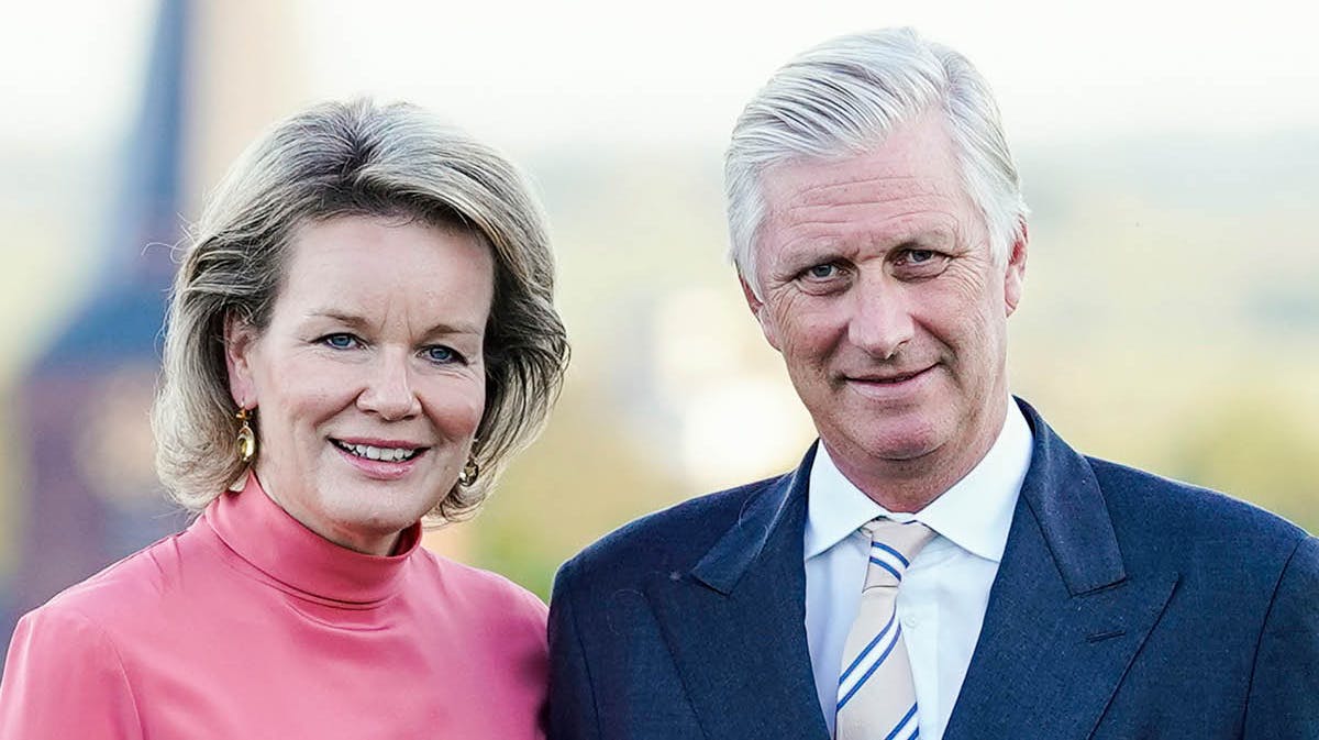 Dronning Mathilde og kong Philippe.