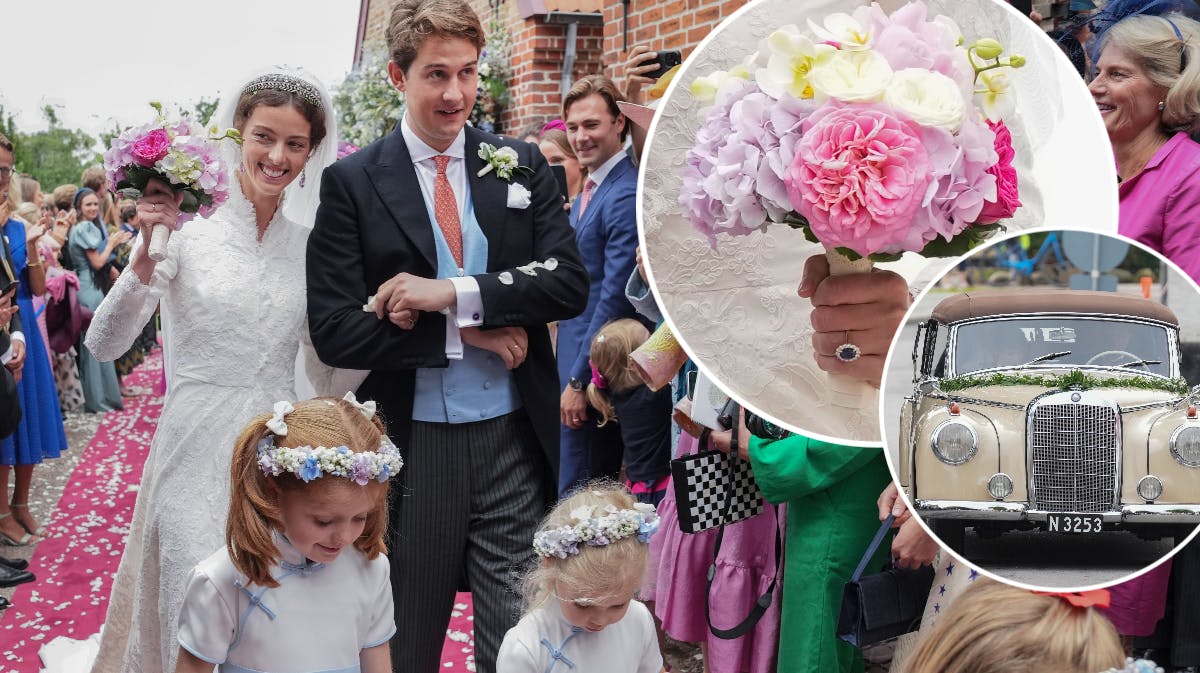 Der var ikke sparet på detaljerne ved weekendens bryllup i Løjt. 