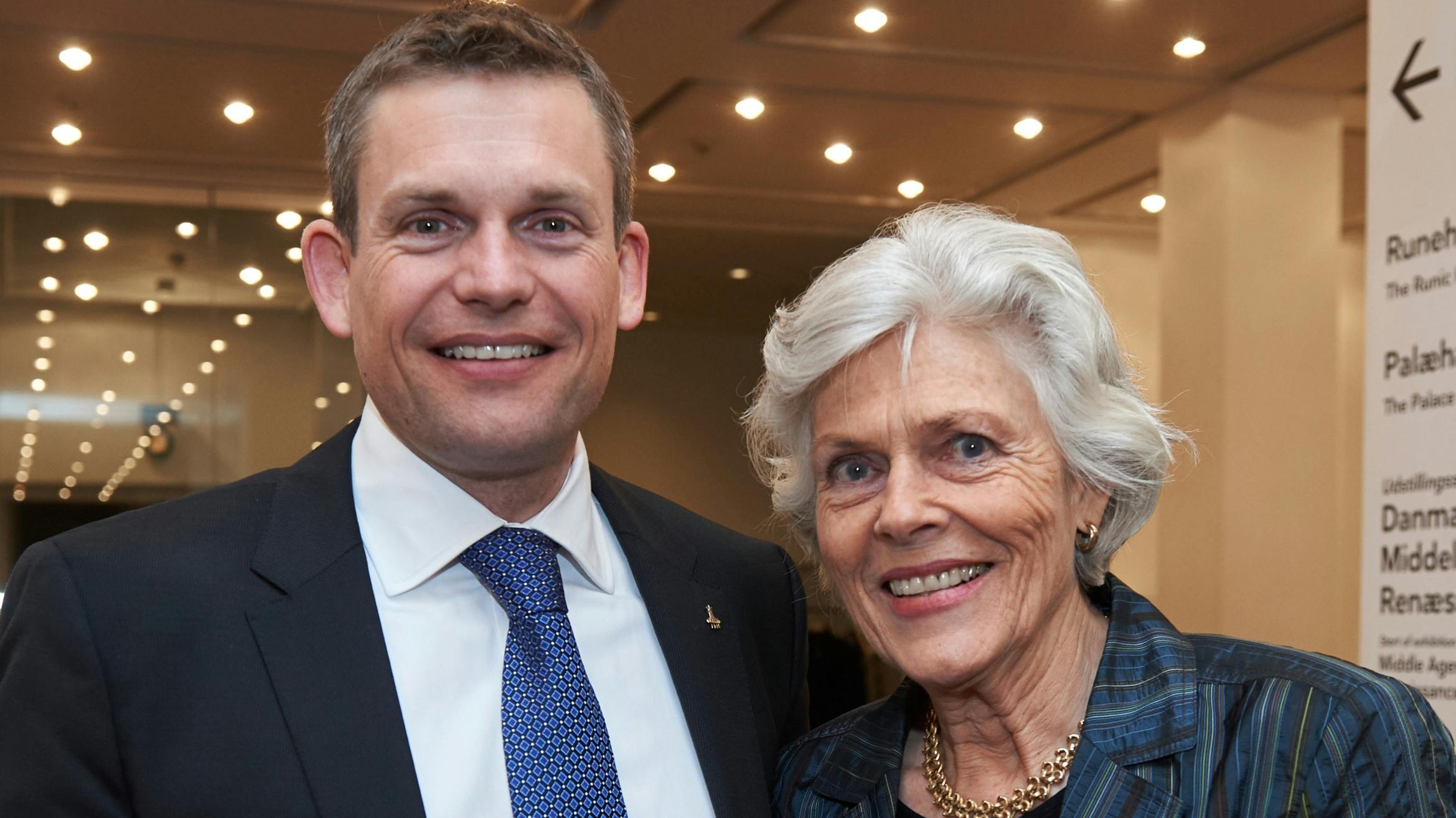 Andreas Mogensen og hans mor Lisa Bjerregaard.