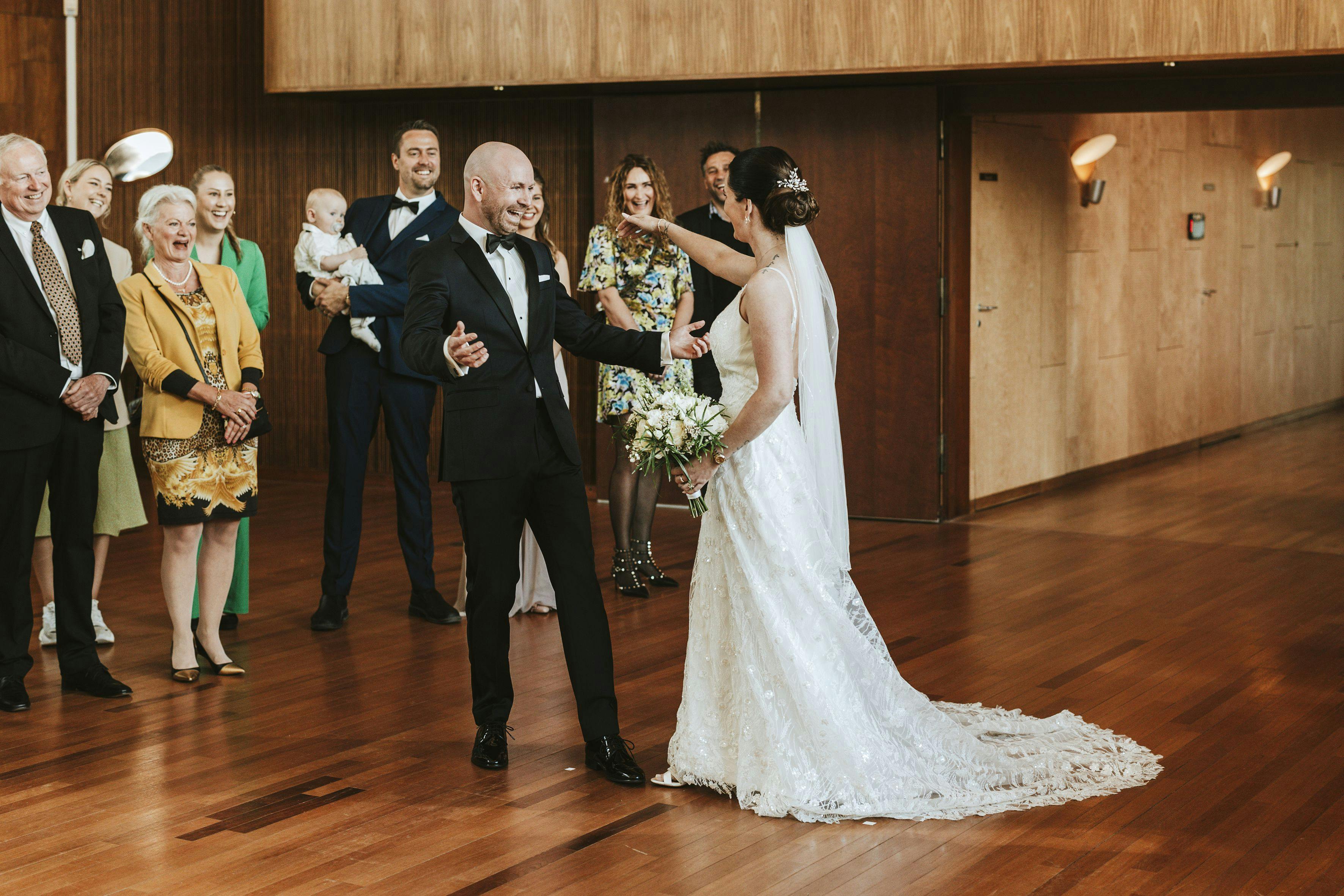 Michael og Sara i "Gift ved første blik".