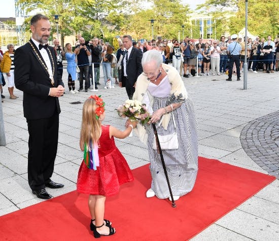 Dronning Margrethe ankommer til Aarhus Festuge.