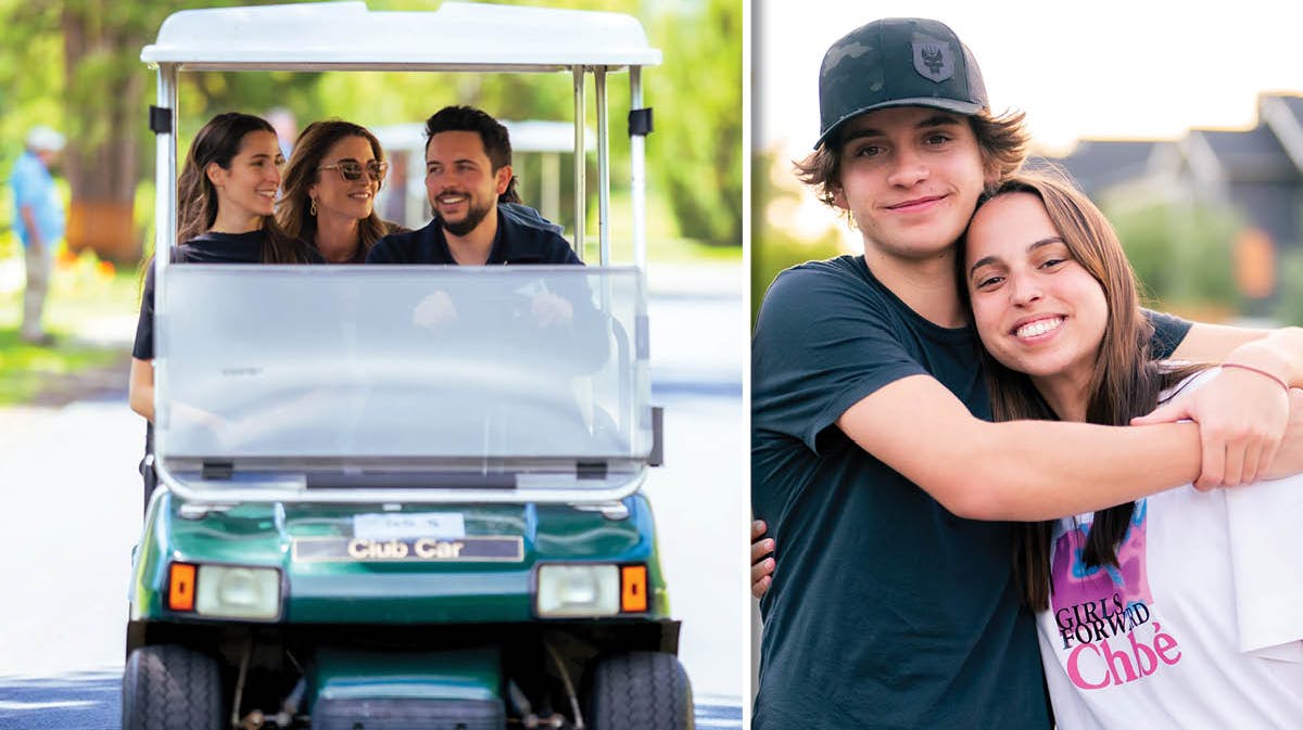 Den jordanske kongefamilie ser ud til at have nydt sommeren. 