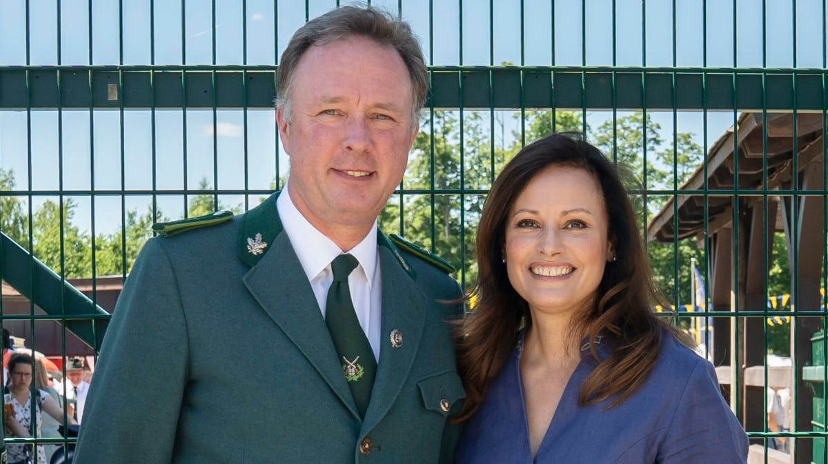 Prins Gustav og prinsesse Carina. 