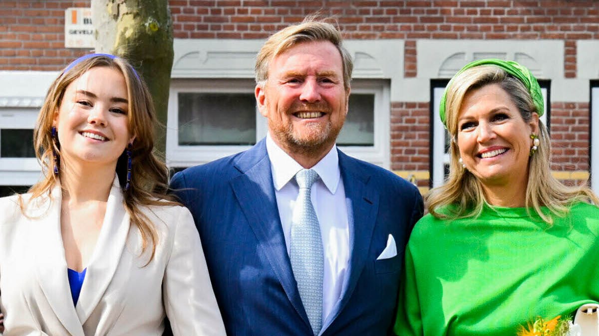 Prinsesse Ariane, kong Willem-Alexander og dronning Maxima. 