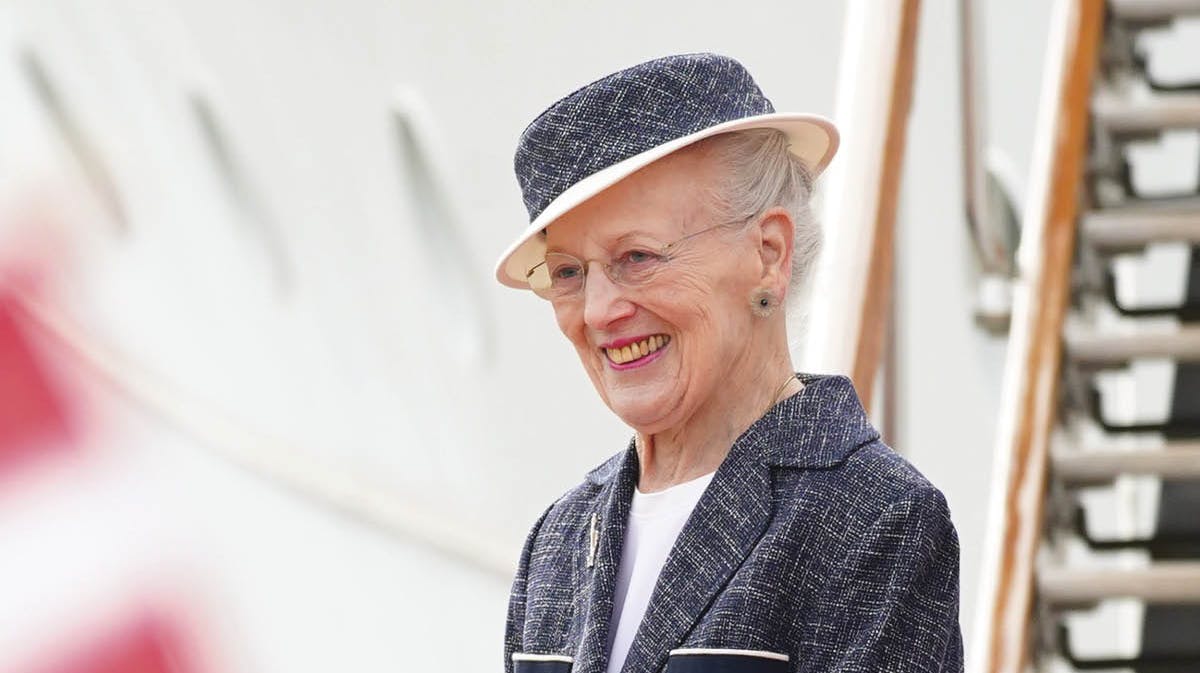 Dronning Margrethe ankommer til Vordingborg. 