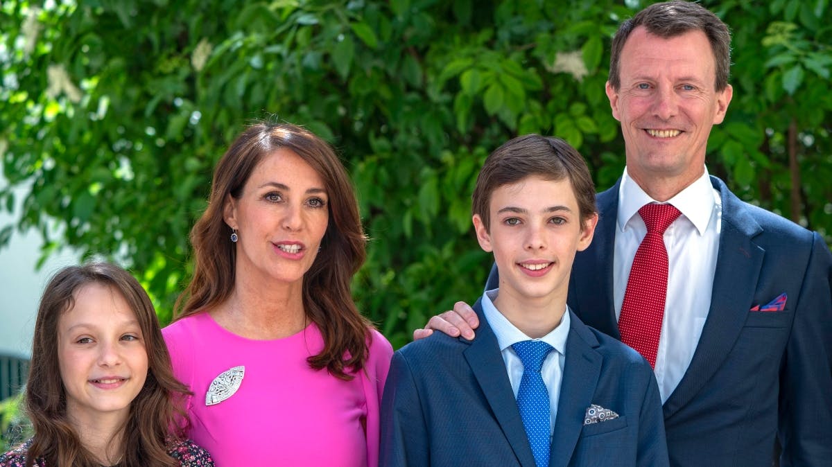 Komtesse Athena, prinsesse Marie, grev Henrik og prins Joachim