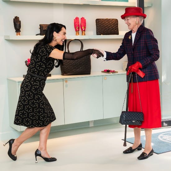 Rina Hansen og dronning Margrethe