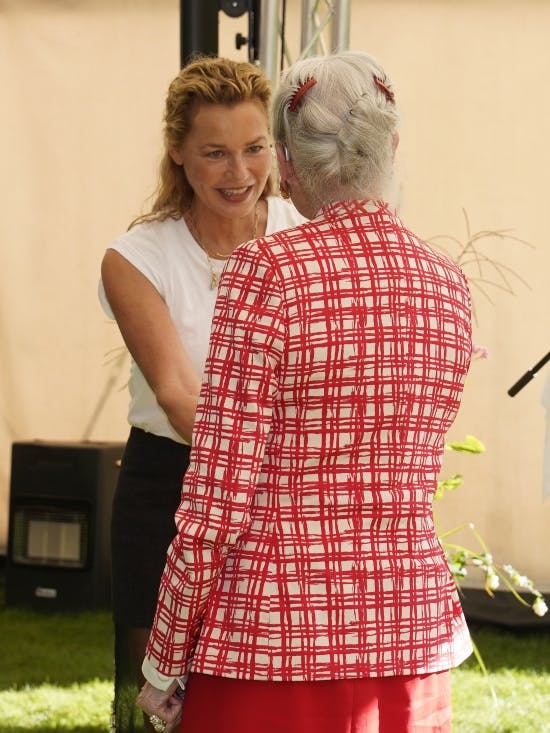 Connie Nielsen og dronning Margrethe