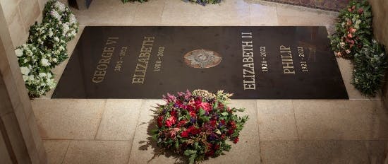 Dronning Elizabeths grav.