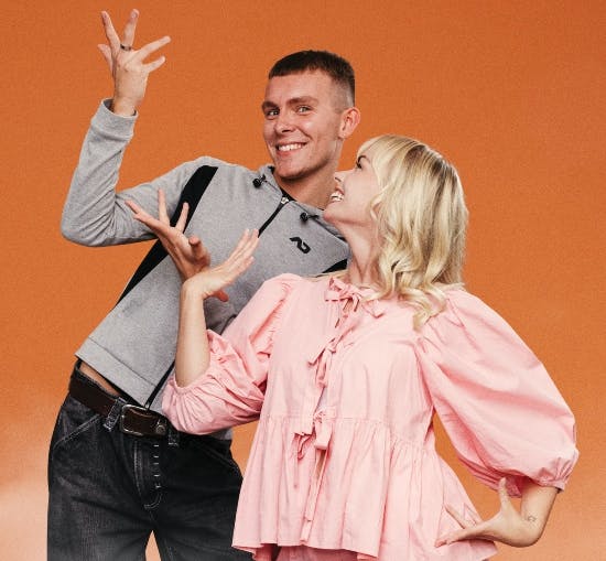 Fredrik Trudslev og Jenna Bagge.