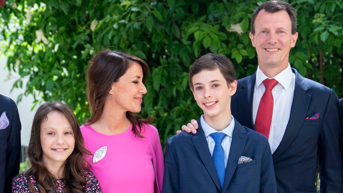 Komtesse Athena, prinsesse Marie, grev Henrik og prins Joachim.&nbsp;