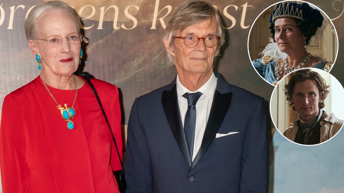 Dronning Magrethe og BIlle August samt Sidse Babett Knudsen og Mikkel Boe Følsgaard