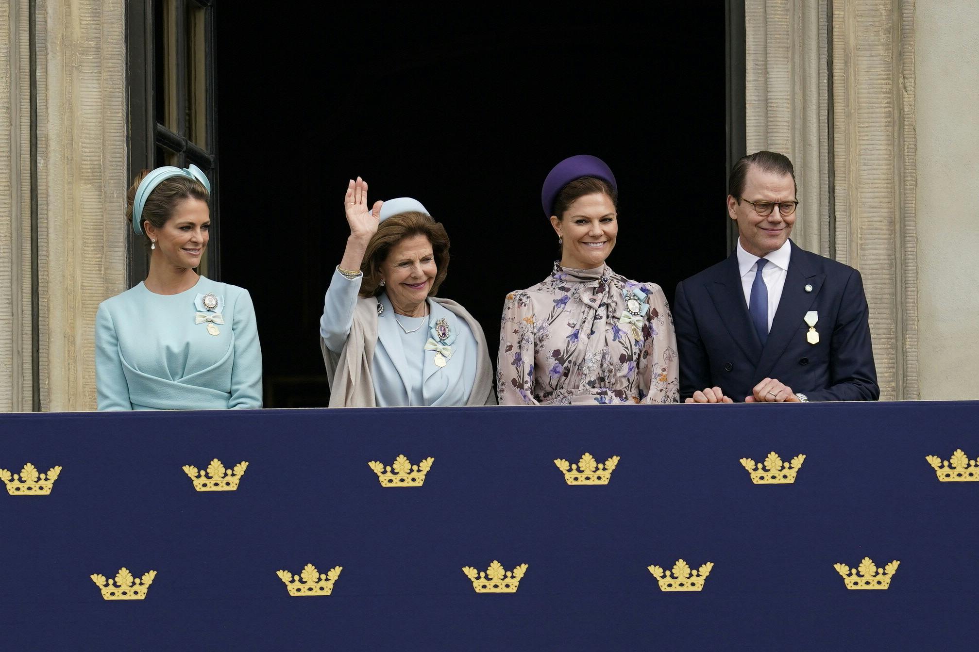 Prinsesse Madeleine, dronning Silvia, kronprinsesse Victoria og prins Daniel