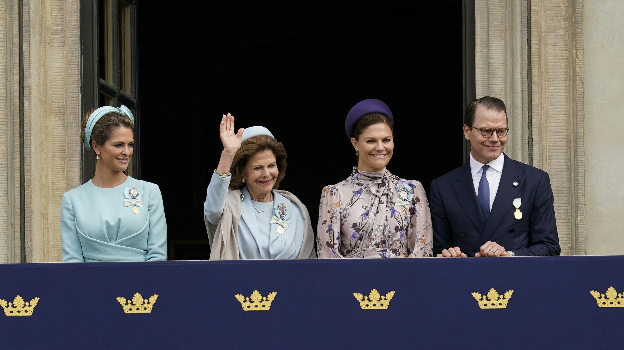 Prinsesse Madeleine, dronning Silvia, kronprinsesse Victoria og prins Daniel