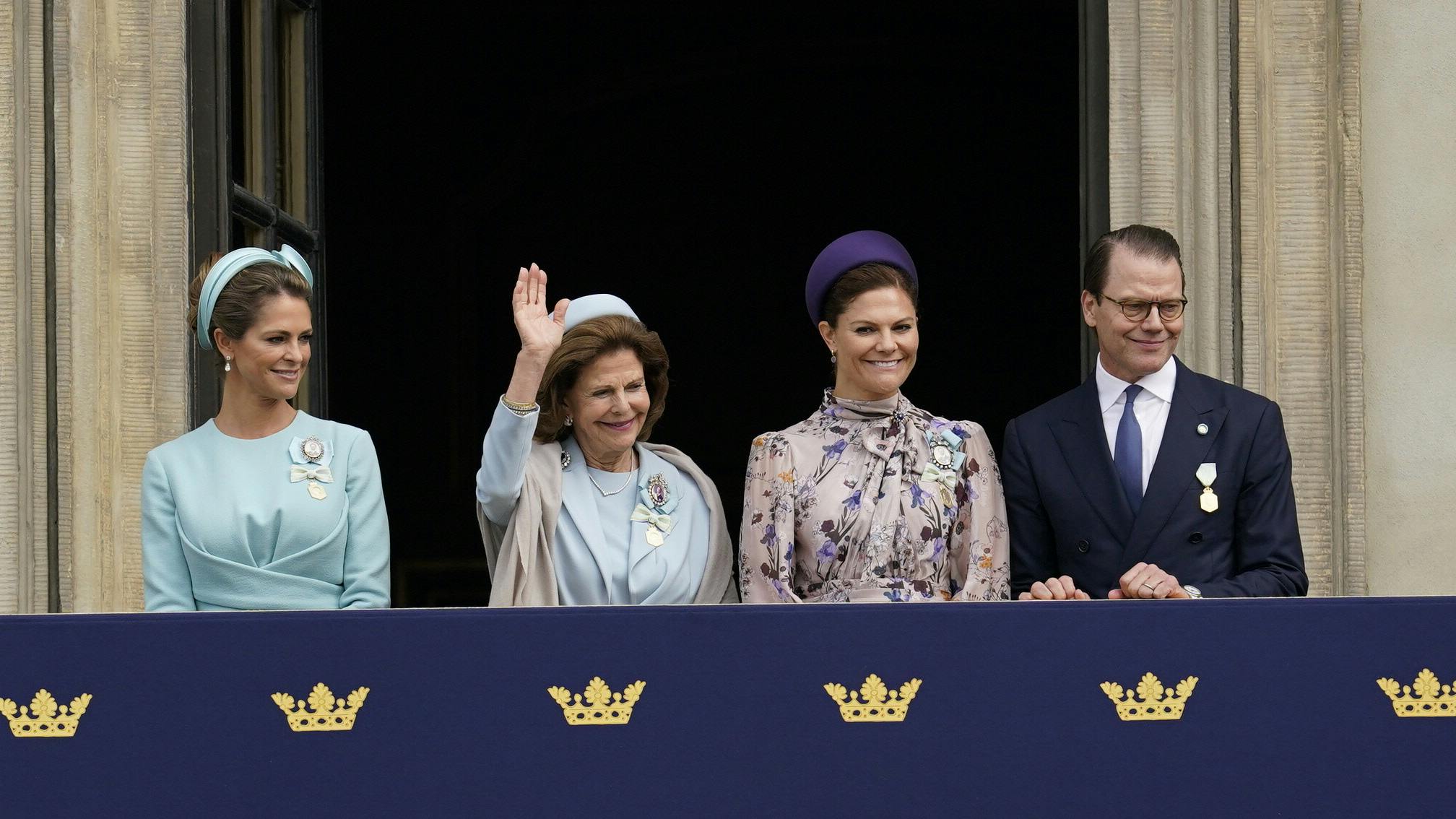 Prinsesse Madeleine, dronning Silvia, kronprinsesse Victoria og prins Daniel