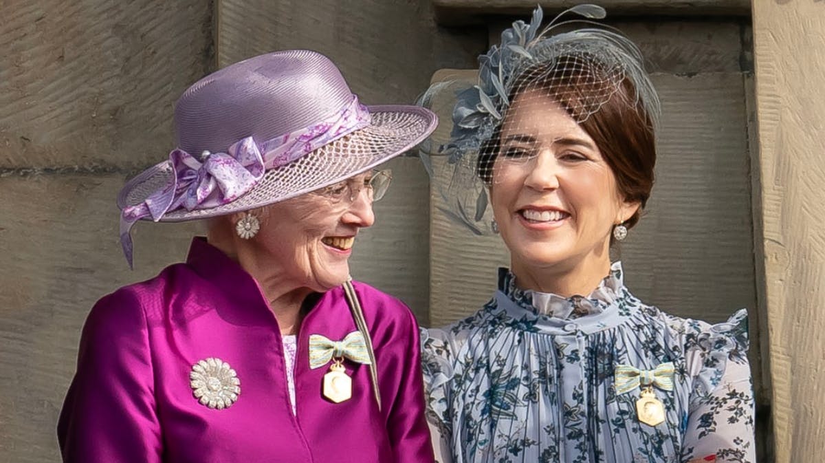 Dronning Margrethe og kronprinsesse Mary 