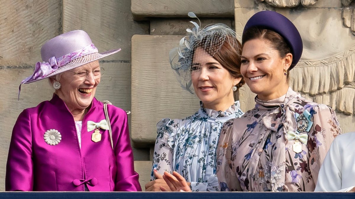 Dronning Margrethe, kronprinsesse Mary og kronprinsesse Victoria
