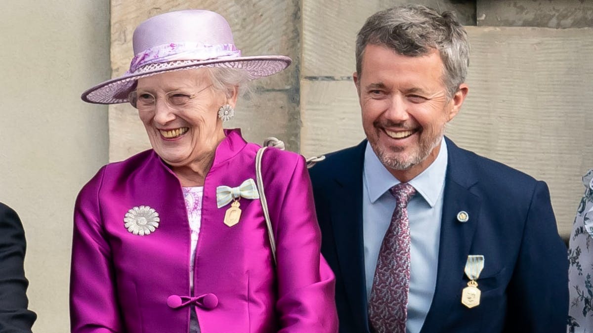 Dronning Margrethe og kronprins Frederik