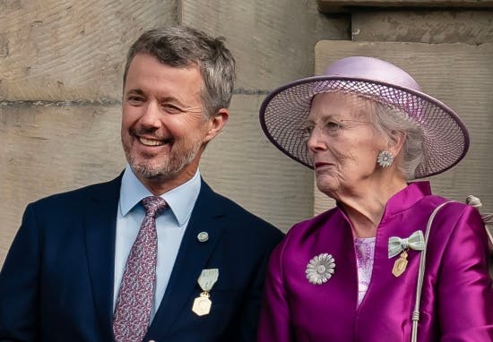 Kronprins Frederik og dronning Margrethe