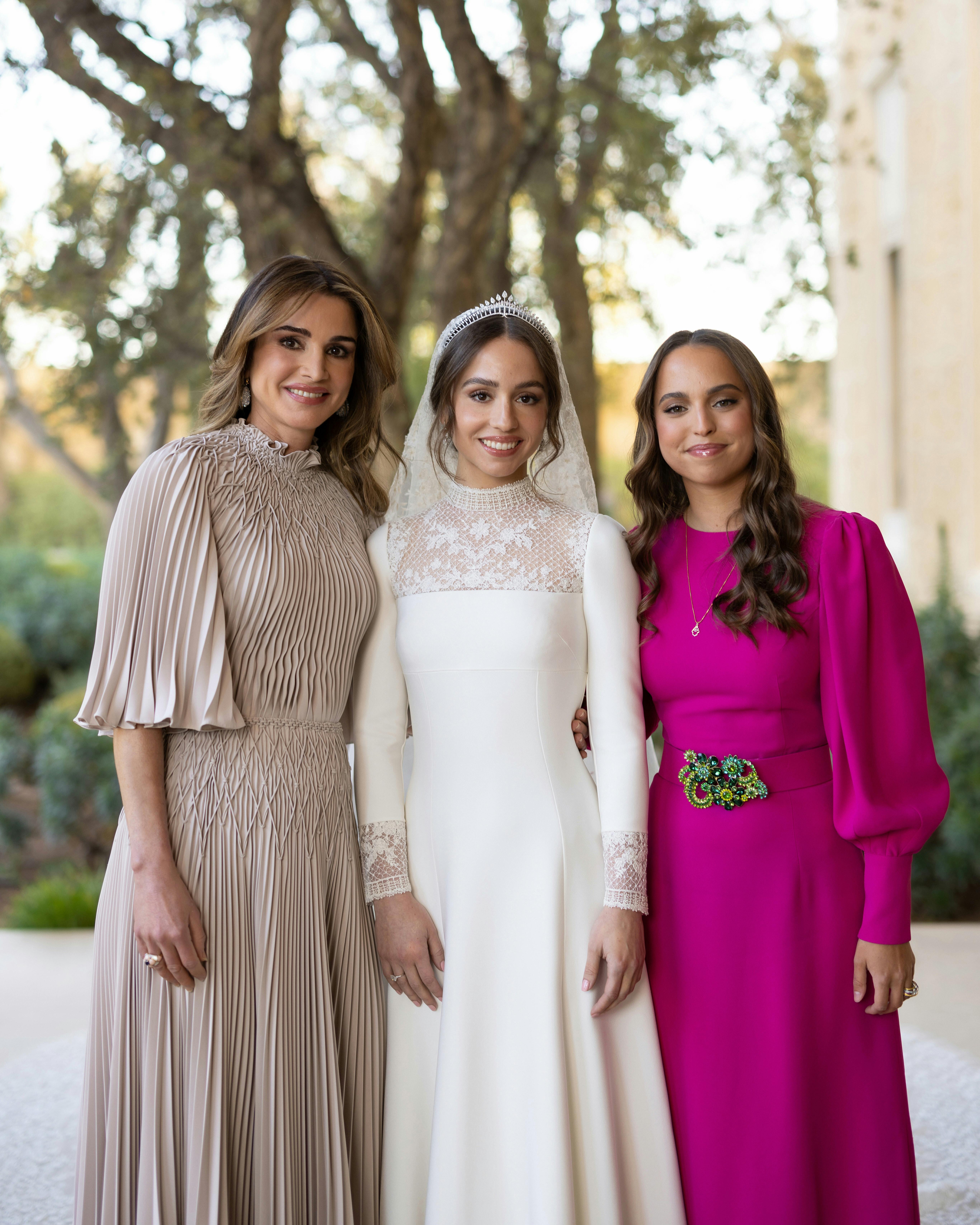 Dronning Rania, prinsesse Iman og prinsesse Salma.