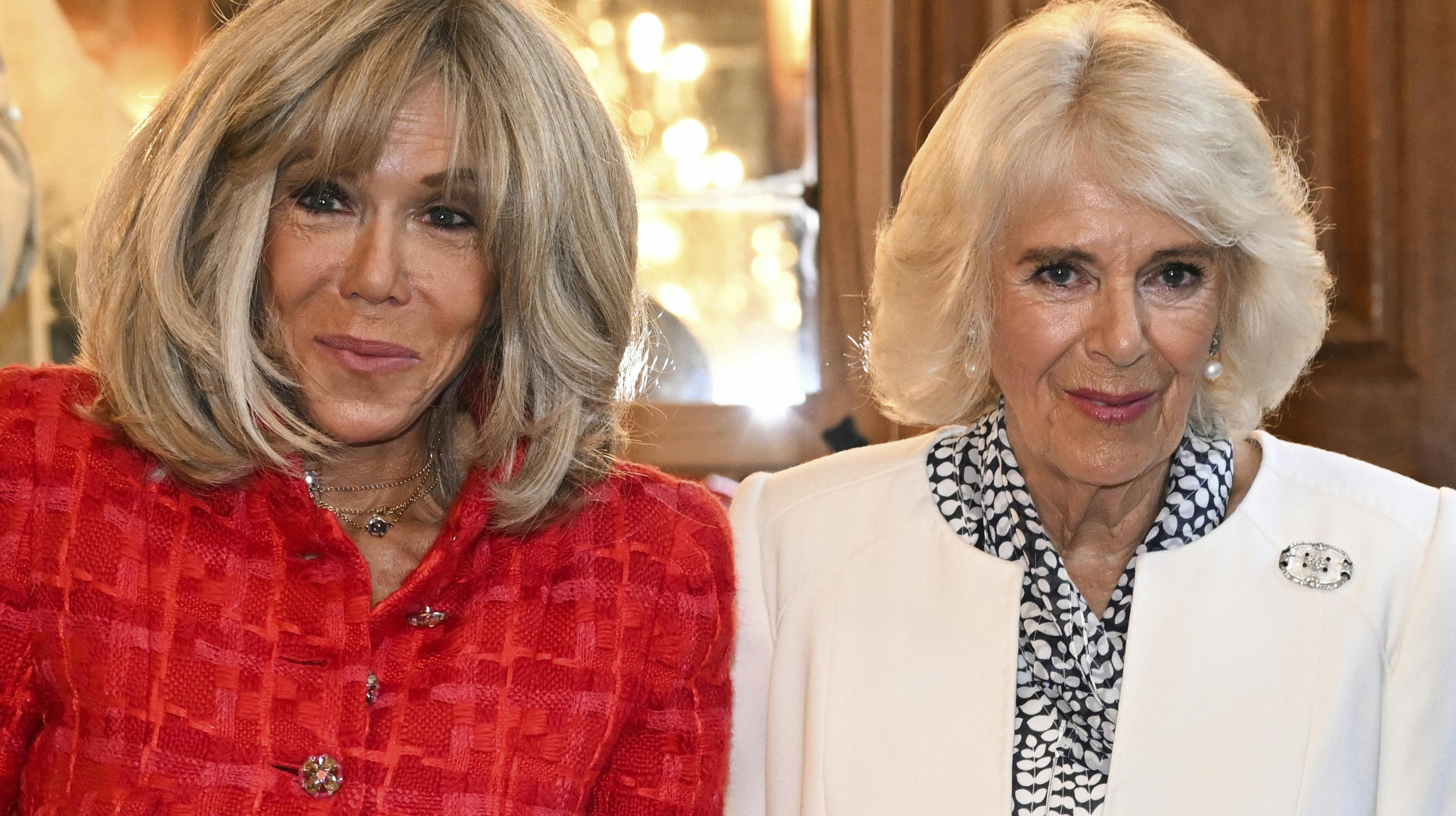 Brigitte Macron og dronning Camilla.