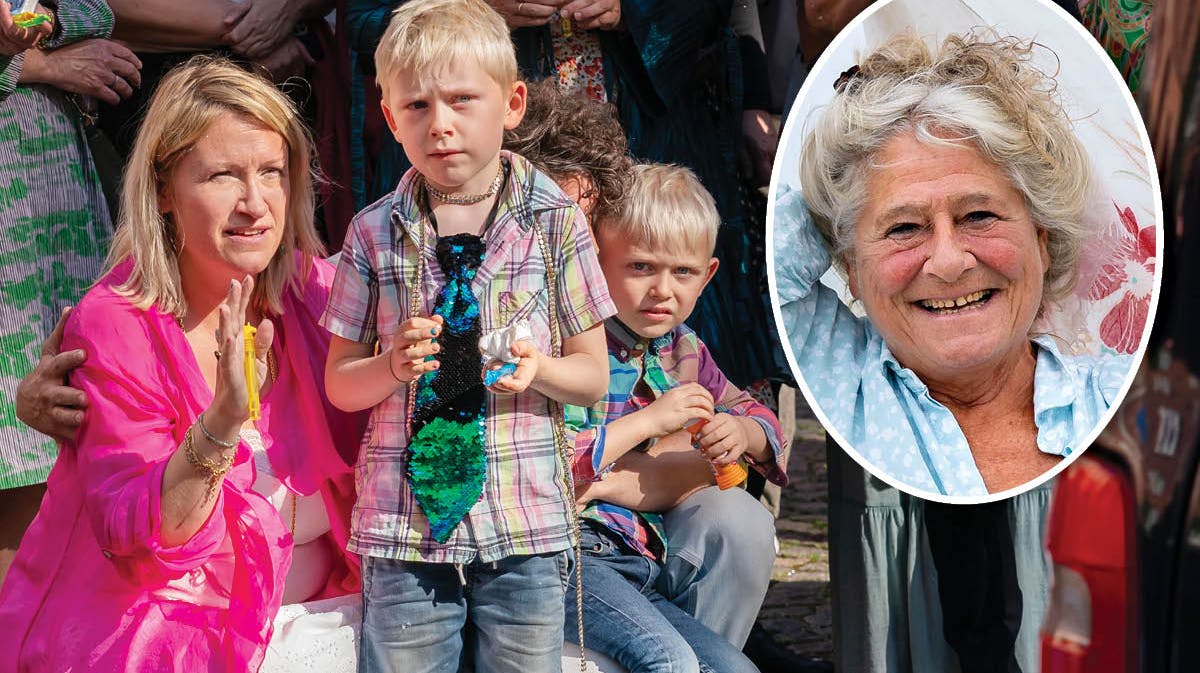 Barbara Topsøe-Rothenborg og hendes to sønner.