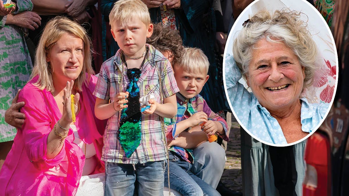 Barbara Topsøe-Rothenborg og hendes to sønner.