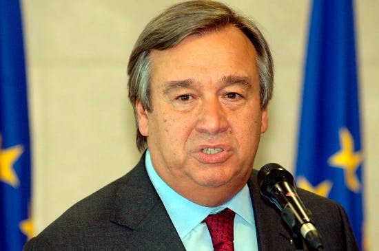 FN's generalsekretær Antonio Gutérrez