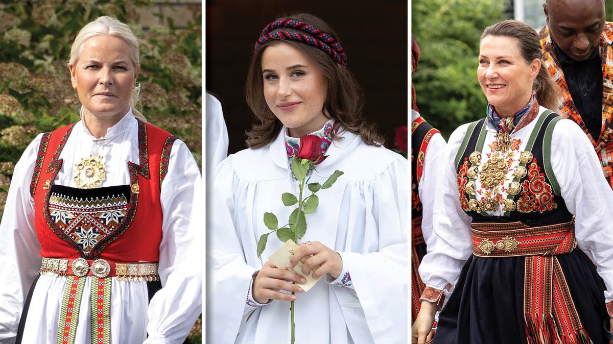 Kronprinsesse Mette-Marit, Emma Tallulah og prinsesse Märtha Louise.