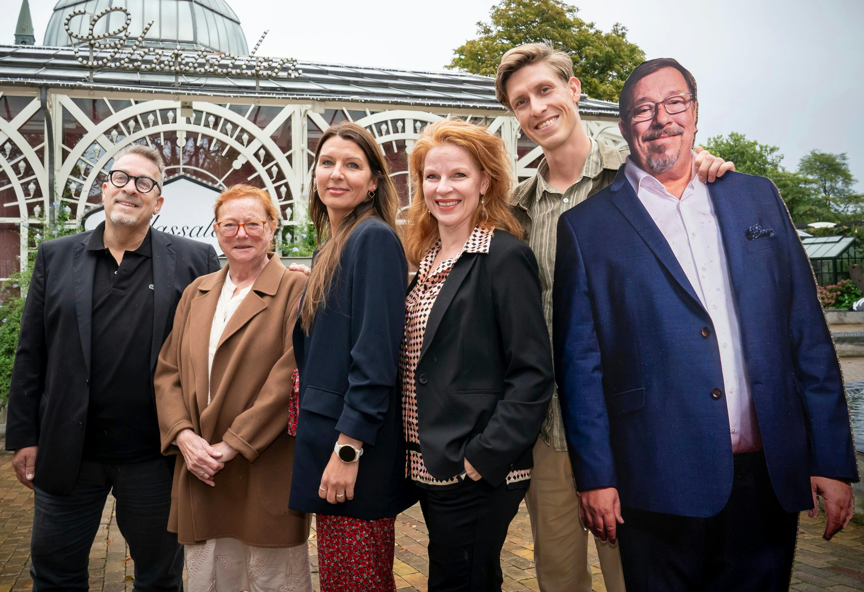 Thomas Eje, Lisbet Dahl, Rikke Bilde, Rikke Buch Bendtsen, Mikkel Hilgart og James Price