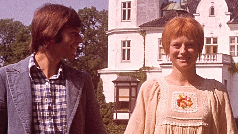 Lars Høy og Lisbet Dahl i "Pigen og drømmeslottet" i 1974. 