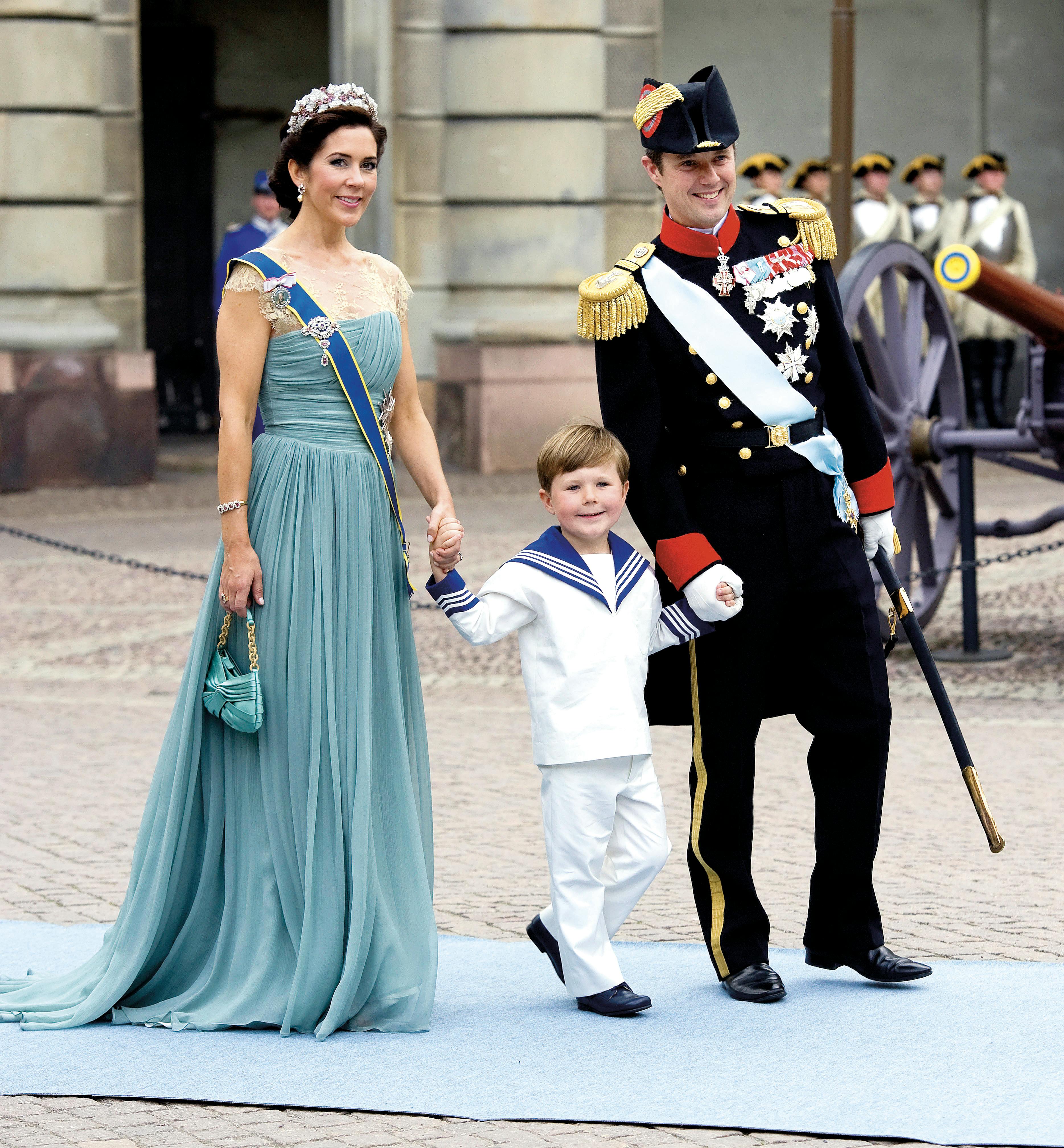 Prins Christian var også med, da kronprinsesse Victoria giftede sig med Daniel Westling i Stockholm. 