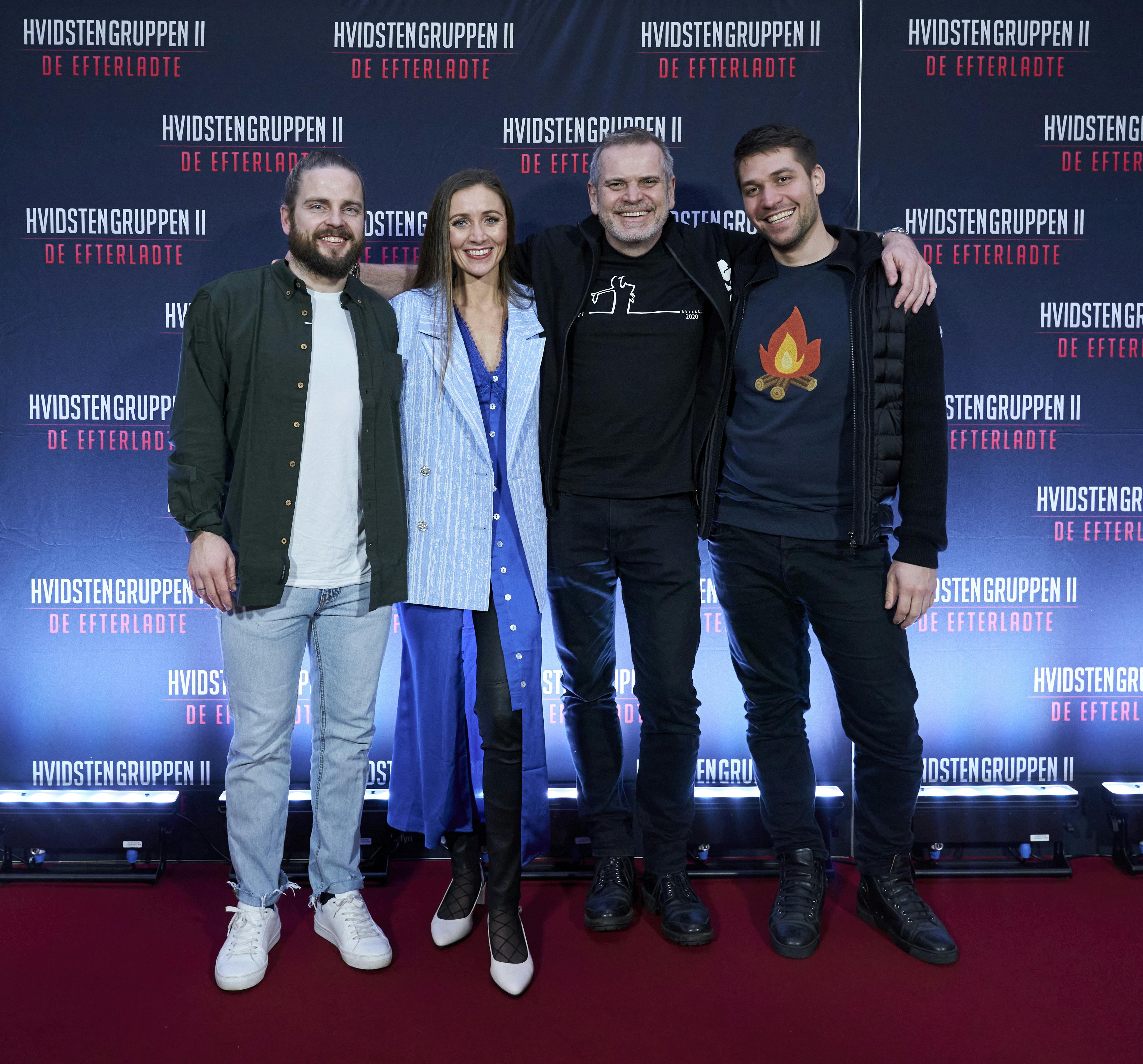 Kasper og Stephanie Fisker med Hans og Jobbe Pilgaard.