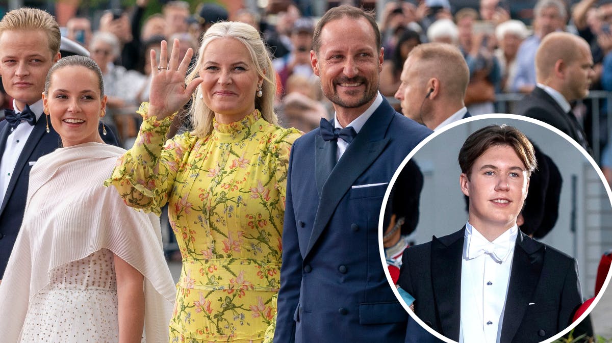 Prinsesse Ingrid Alexandra, kronprinsesse Mette-Marit og kronprins Haakon. Indsat foto: Prins Christian 