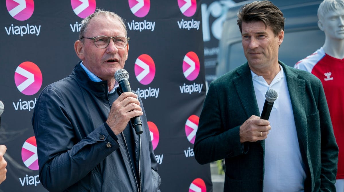 Preben Elkjær og Michael Laudrup