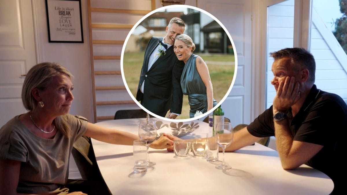 Martin og Pernille fra "Gift ved første blik". 