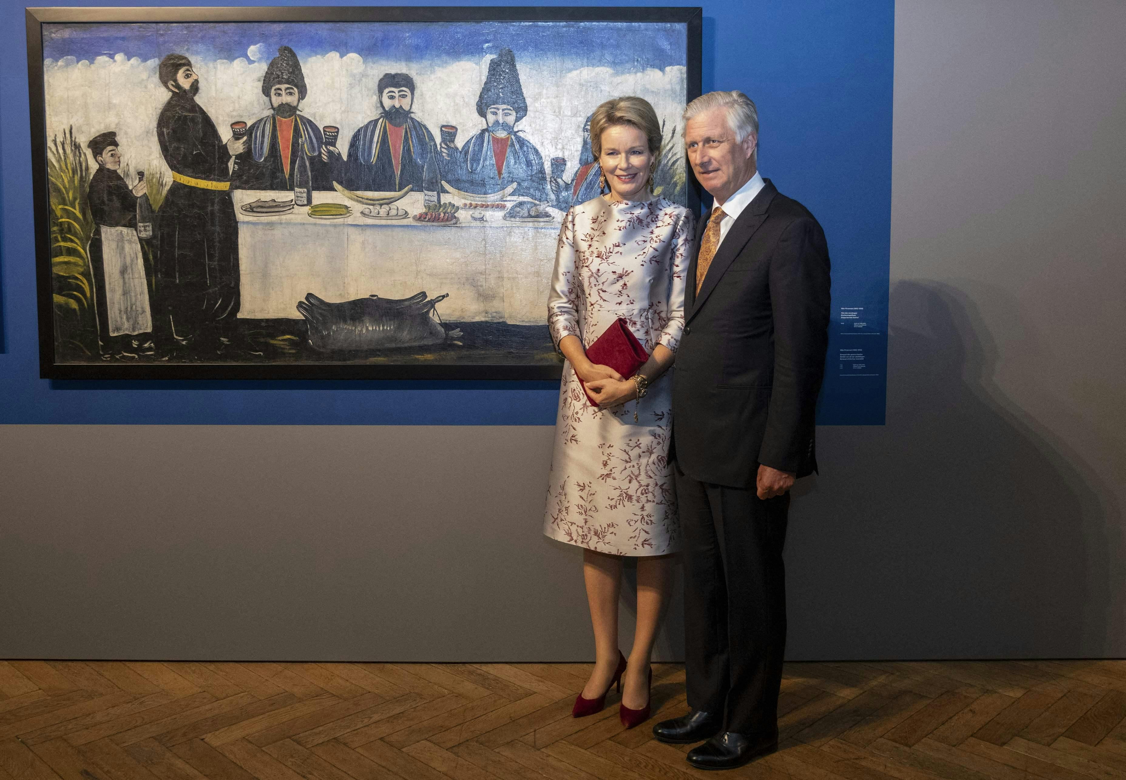 Dronning Mathilde og kong Philippe.