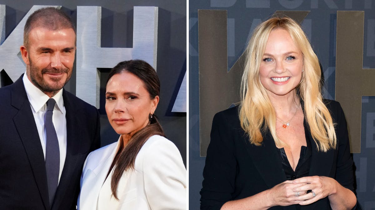 David og Victoria Beckham, Emma Bunton.