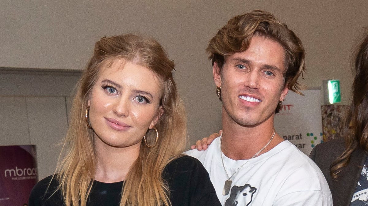 Alexander Zobel med sin smukke date Cecilie. 