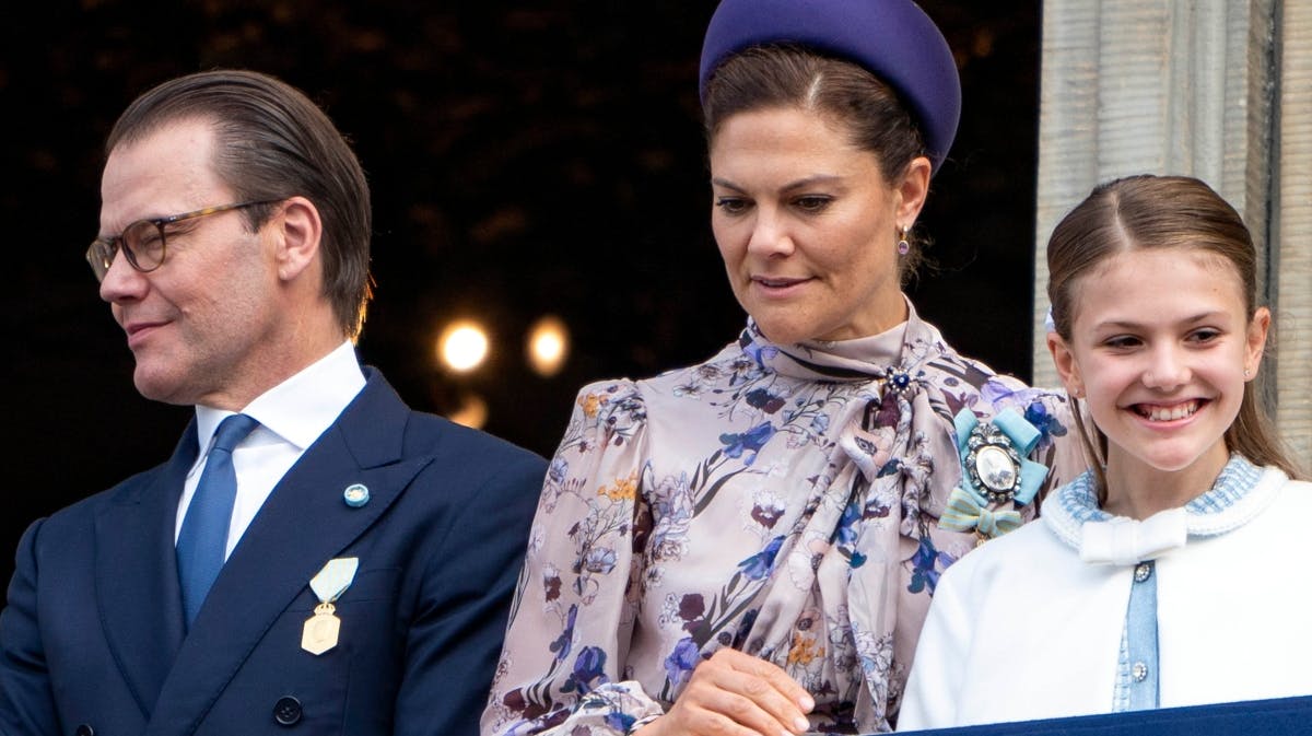 Prins Daniel, kronprinsesse Victoria og prinsesse Estelle