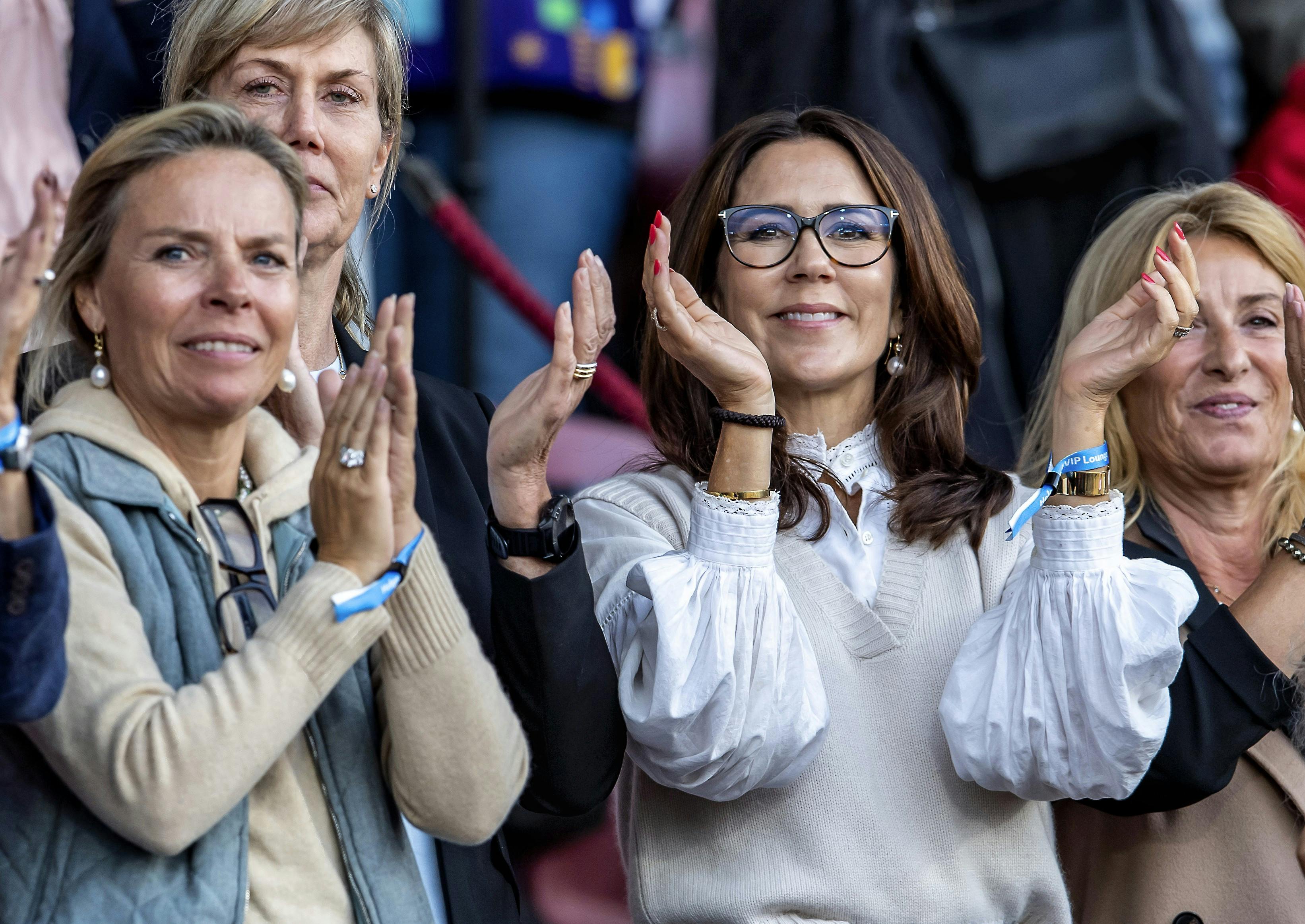 Her er Mary på plads ved VM i Herning i 2022, hvor Cathrine vandt VM-guld og 2 x VM-sølv.