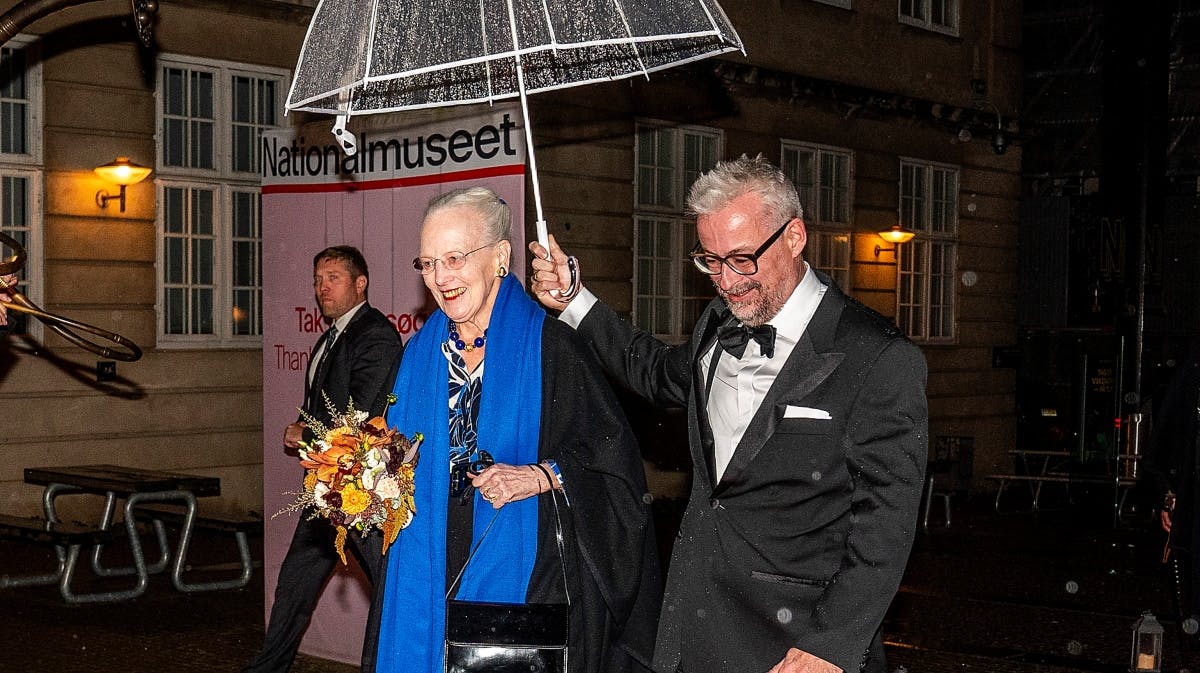 Dronning Margrethe og Rane Willerslev